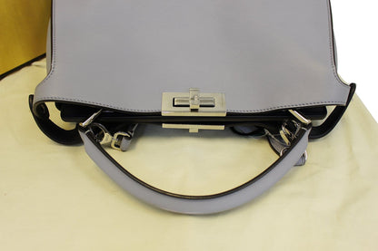 Fendi Peekaboo Leather Red Shoulder Bag