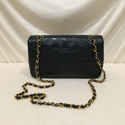 Chanel Flap Leather Black Shoulder Bag