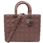 CHRISTIAN DIOR Lady Dior Large Quilted Leather Shoulder Bag Blush