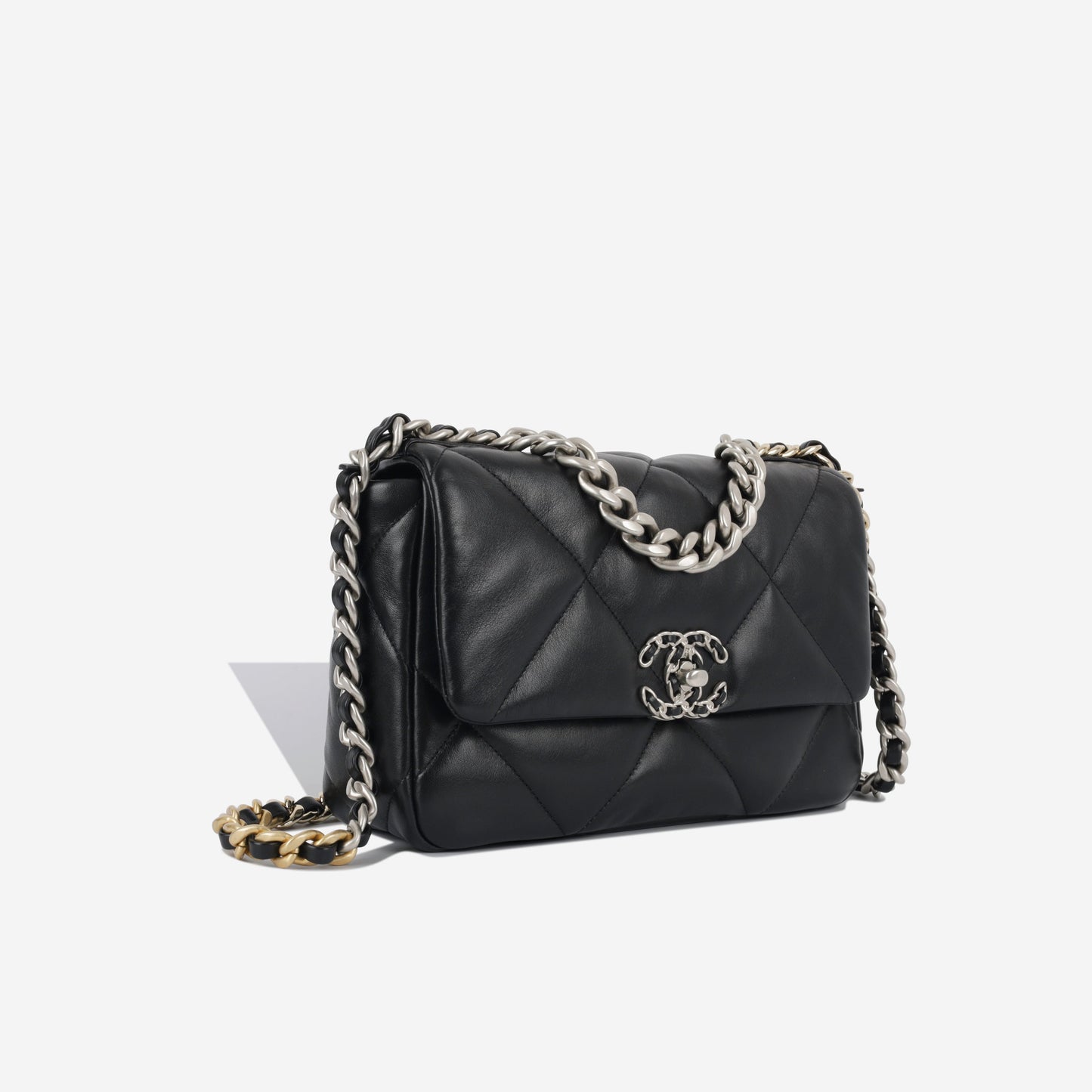 Chanel Chanel 19 Lambskin Black Shoulder Bag Style 17