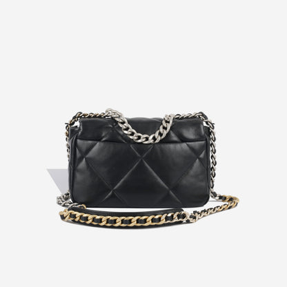 Chanel Chanel 19 Lambskin Black Shoulder Bag Style 17
