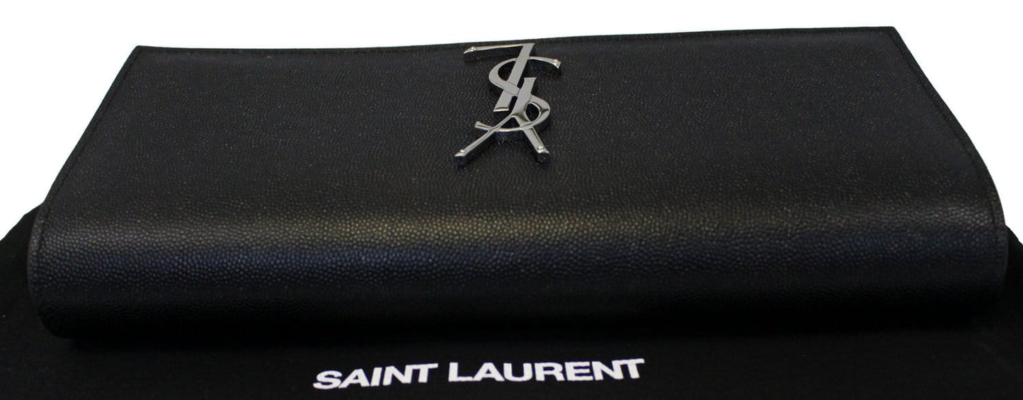 Saint Laurent Kate Leather Black Shoulder Bag