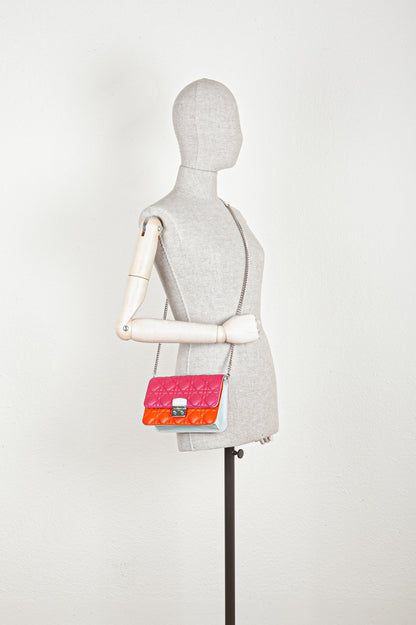 Christian Dior Miss Dior Promenade Bag Cannage Pink Orange Blue