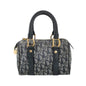 Christian Dior Trotter Boston Cloth Oblique Mini Black Handbag