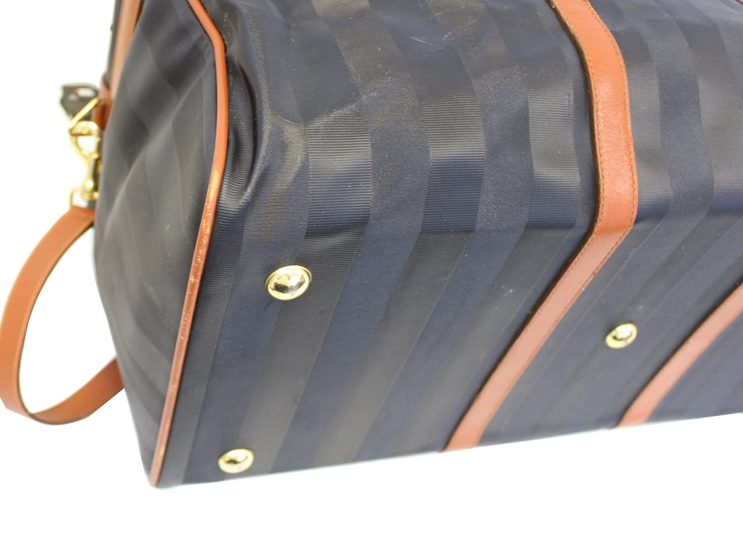 Fendi Luxury Leather Black Handbag Black