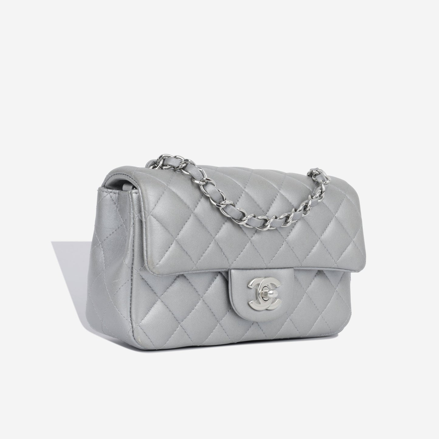 Chanel Classic Flap Lambskin Black Shoulder Bag Style 136