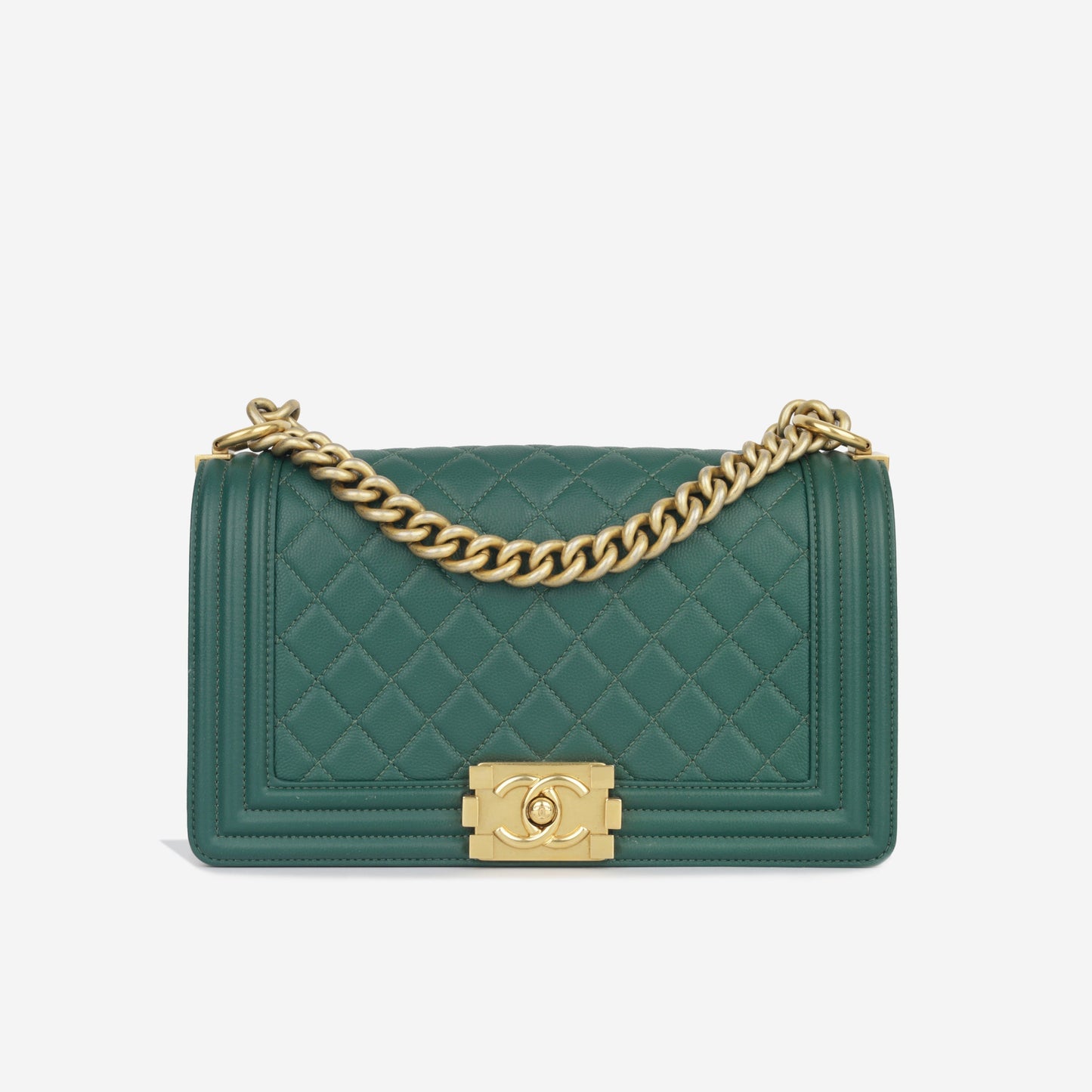 Chanel Boy Bag Lambskin Black Shoulder Bag Style 27