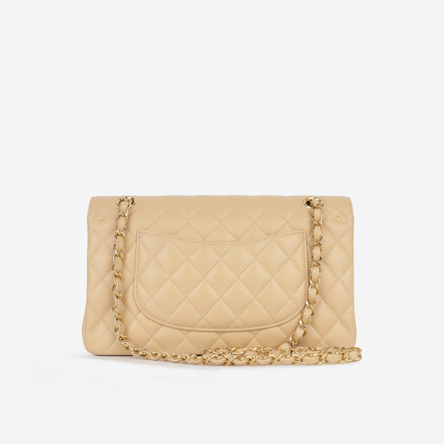 Chanel Classic Flap Lambskin Gold Shoulder Bag Style 19