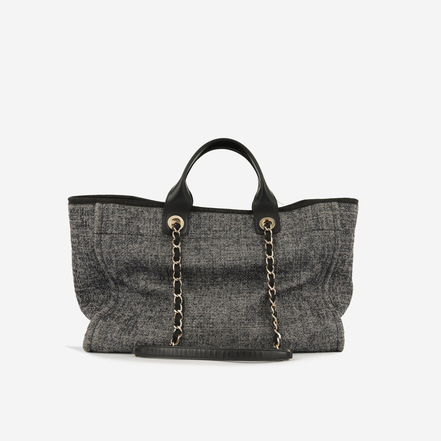 Chanel Cambon Tweed Black Tote Bag Style 2