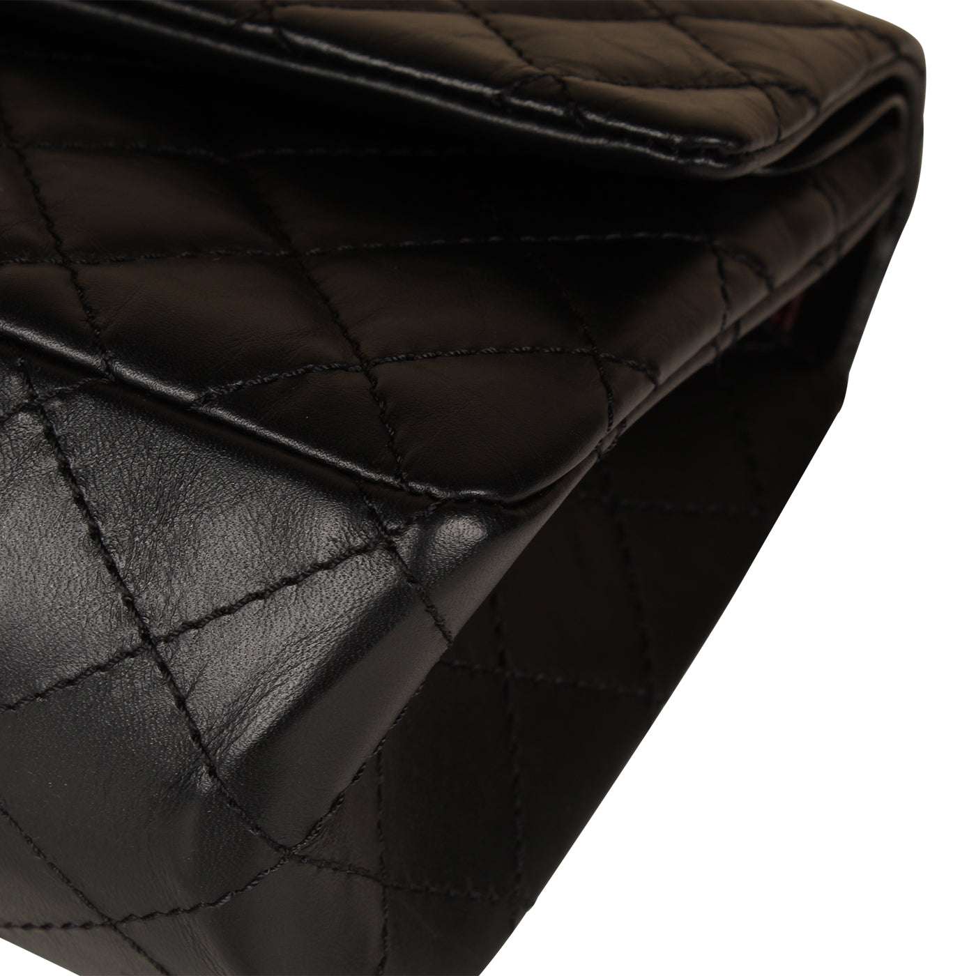 Chanel Classic Flap Calfskin Black Shoulder Bag Style 10