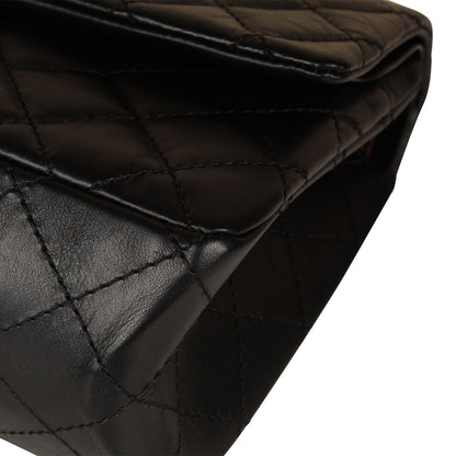 Chanel Classic Flap Calfskin Black Shoulder Bag Style 10