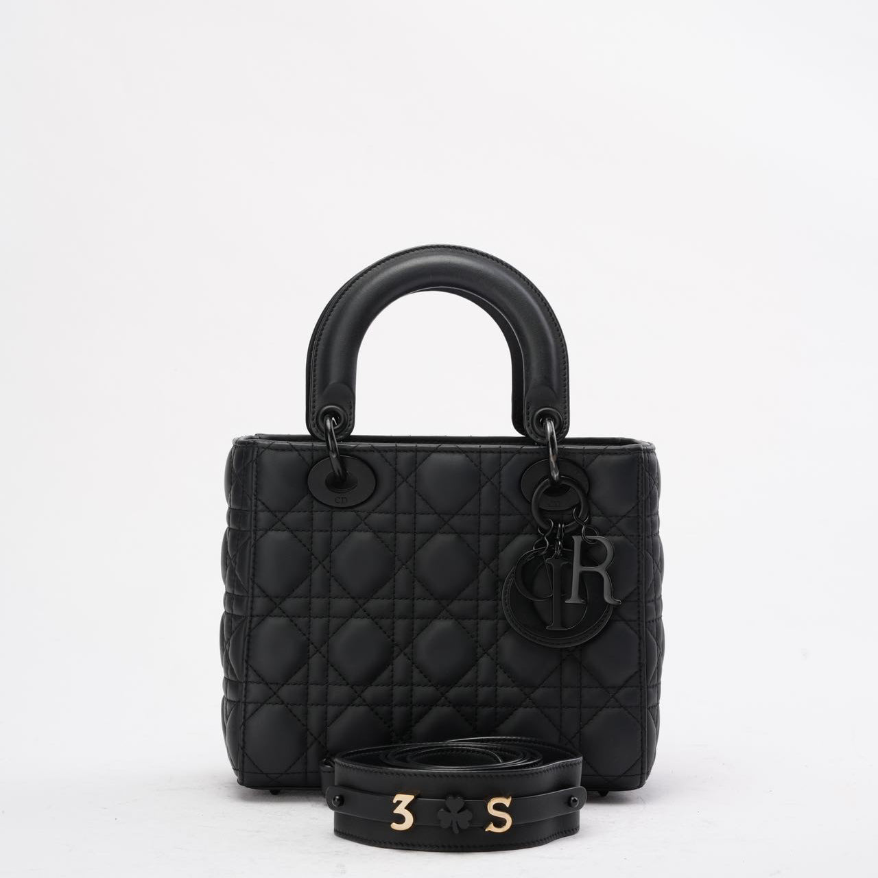 Dior Small Lady Dior My Abcdior Bag In Black Ultramatte 2020
