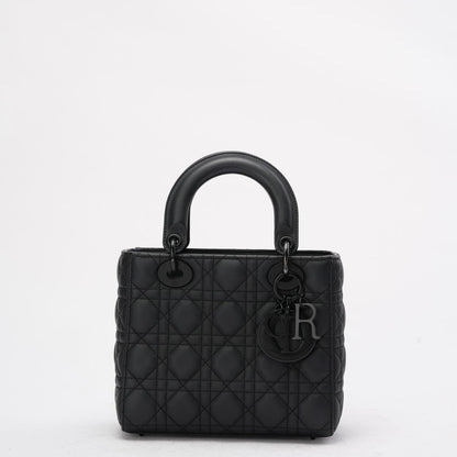 Dior Small Lady Dior My Abcdior Bag In Black Ultramatte 2020