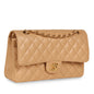 Chanel Classic Flap Lambskin Gold Shoulder Bag Style 38