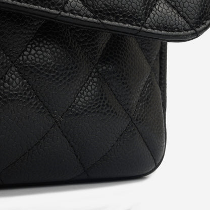 Chanel Classic Flap Caviar Black Shoulder Bag Style 4