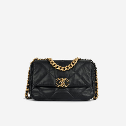 Chanel Chanel 19 Lambskin Black Shoulder Bag Style 7