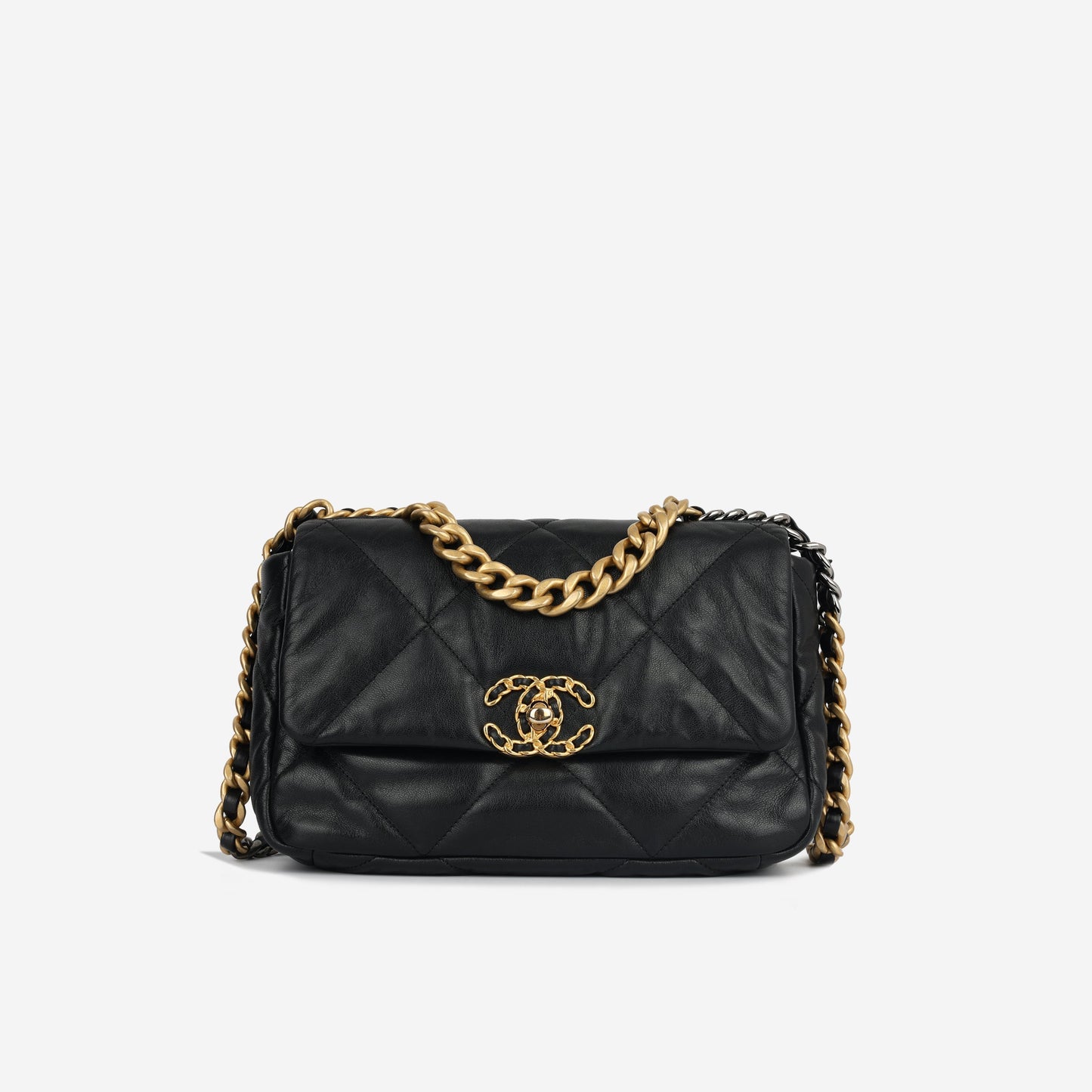 Chanel Chanel 19 Lambskin Black Shoulder Bag Style 11