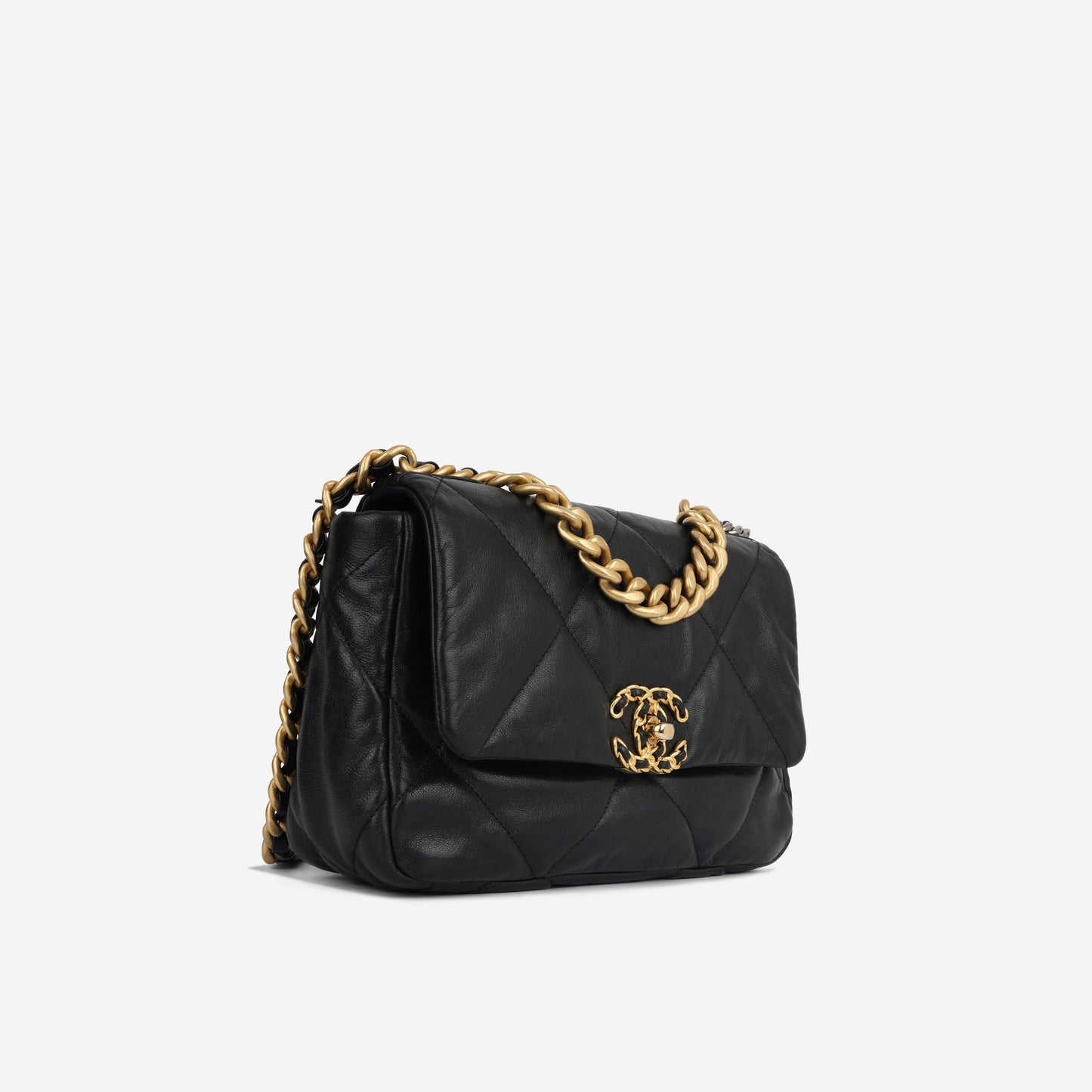 Chanel Chanel 19 Lambskin Black Shoulder Bag Style 11