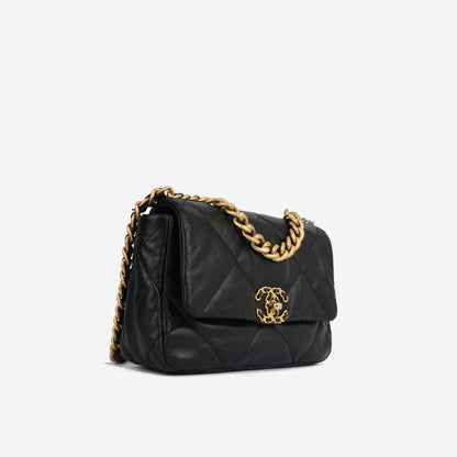Chanel Chanel 19 Lambskin Black Shoulder Bag Style 11