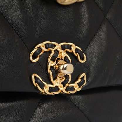 Chanel Chanel 19 Lambskin Black Shoulder Bag Style 11