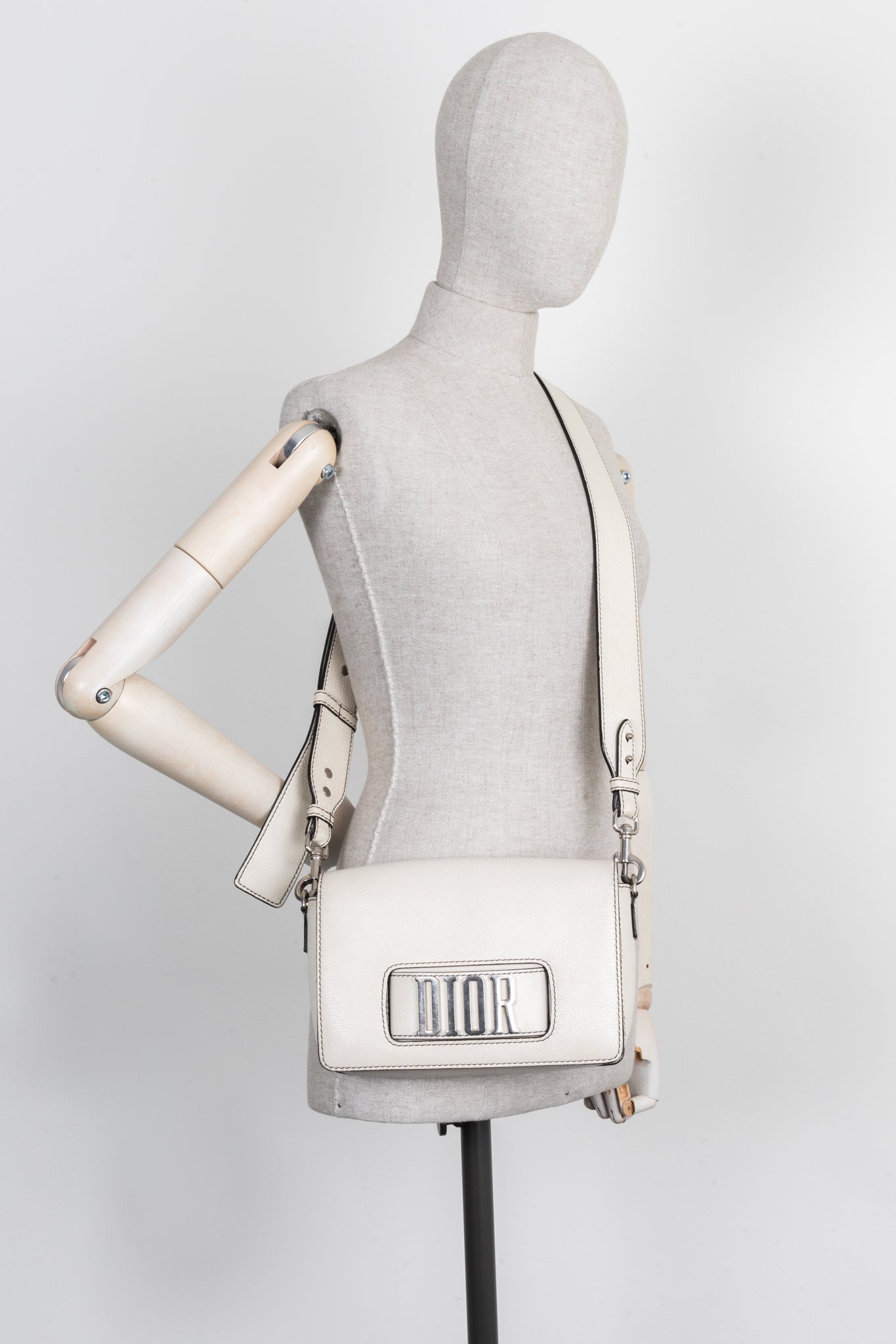 Christian Dior Jadior Crossbody Bag White