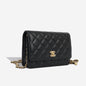 Chanel Wallet On Chain Lambskin Black Crossbody Style 12