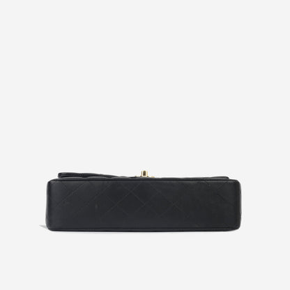 Chanel Classic Flap Lambskin Black Shoulder Bag Style 92