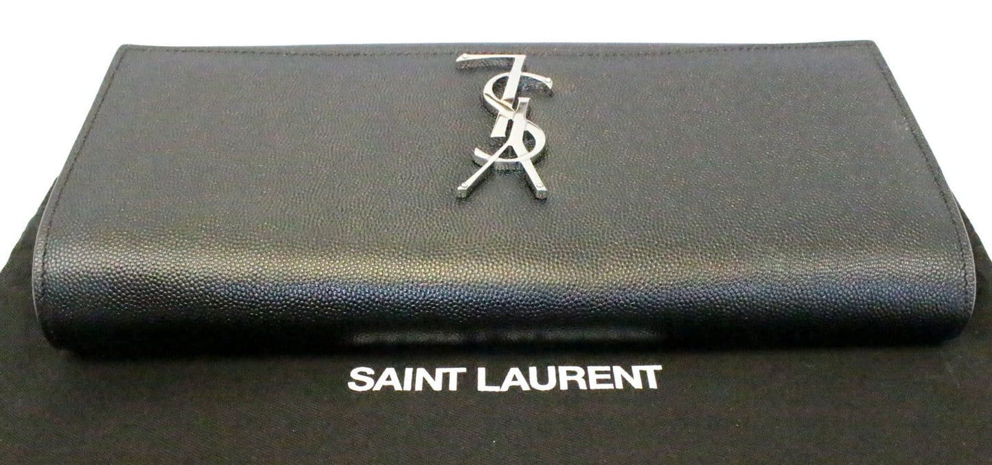 Saint Laurent Kate Leather Black Shoulder Bag Leather