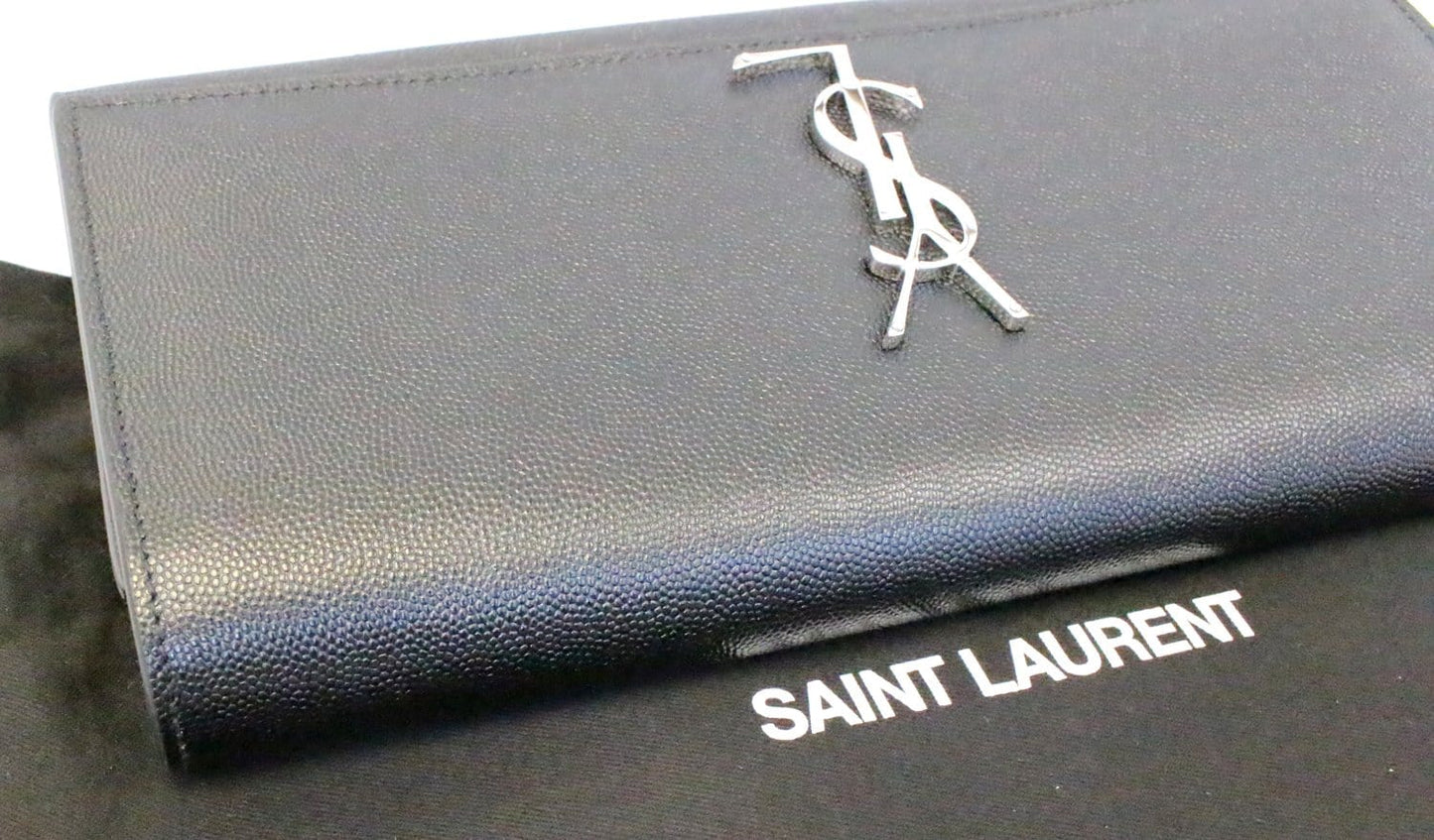 Saint Laurent Kate Leather Black Shoulder Bag Leather