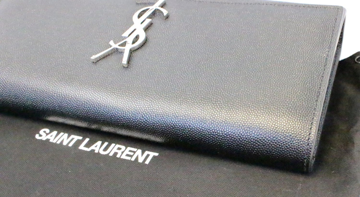 Saint Laurent Kate Leather Black Shoulder Bag Leather