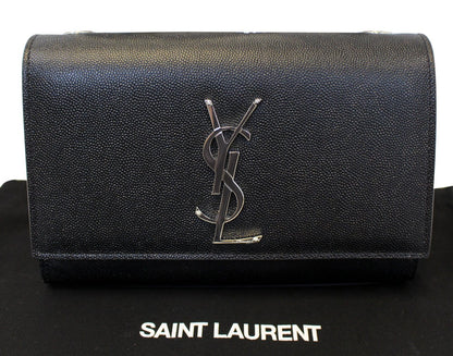 Saint Laurent Kate Leather Black Crossbody Style 6