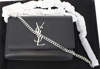 Saint Laurent Kate Leather Black Crossbody Style 6