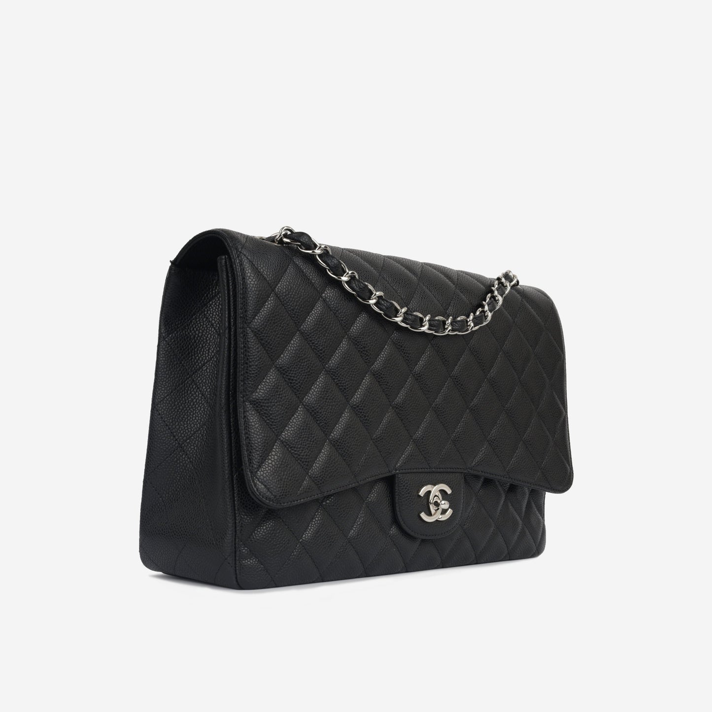Chanel Classic Flap Lambskin Black Shoulder Bag Style 69