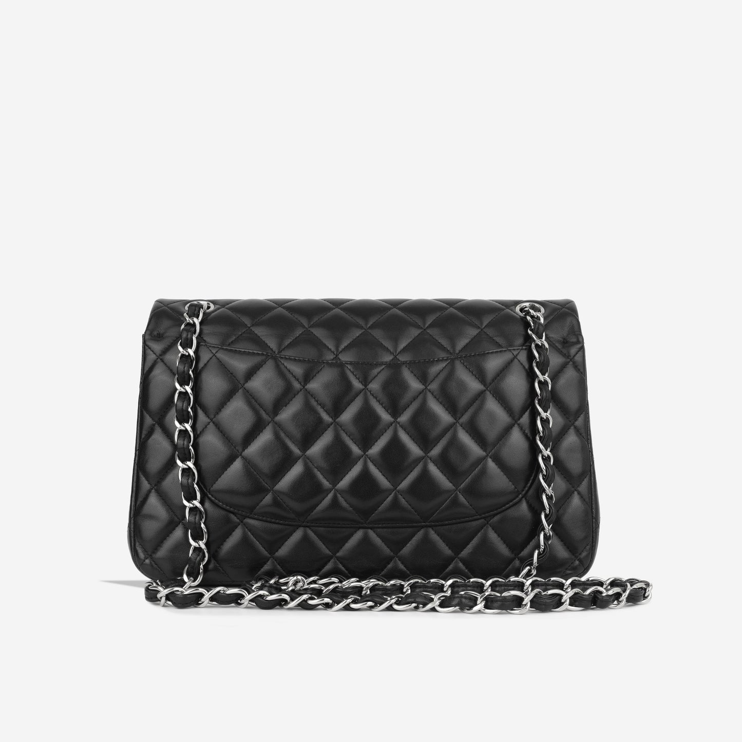 Chanel Classic Flap Lambskin Black Shoulder Bag Style 20