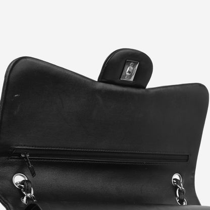 Chanel Classic Flap Lambskin Black Shoulder Bag Style 20