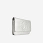 Chanel Cc Wallet On Chain - Silver