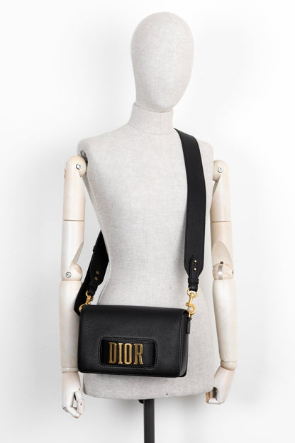 Christian Dior Dio R Evolution Bag Leather Black