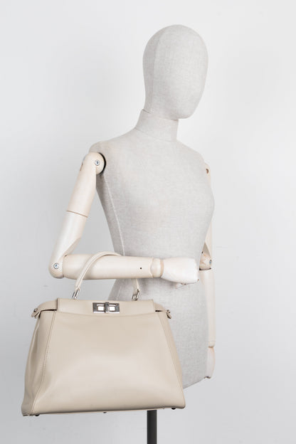 FENDI Peekaboo Medium Greige