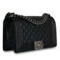 Chanel Boy Bag Lambskin Black Shoulder Bag Style 68