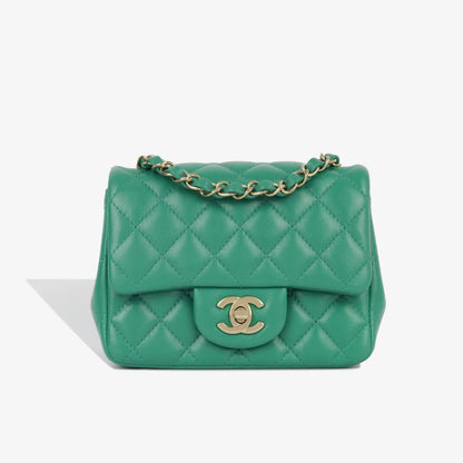 Chanel Classic Flap Lambskin Gold Shoulder Bag Style 86