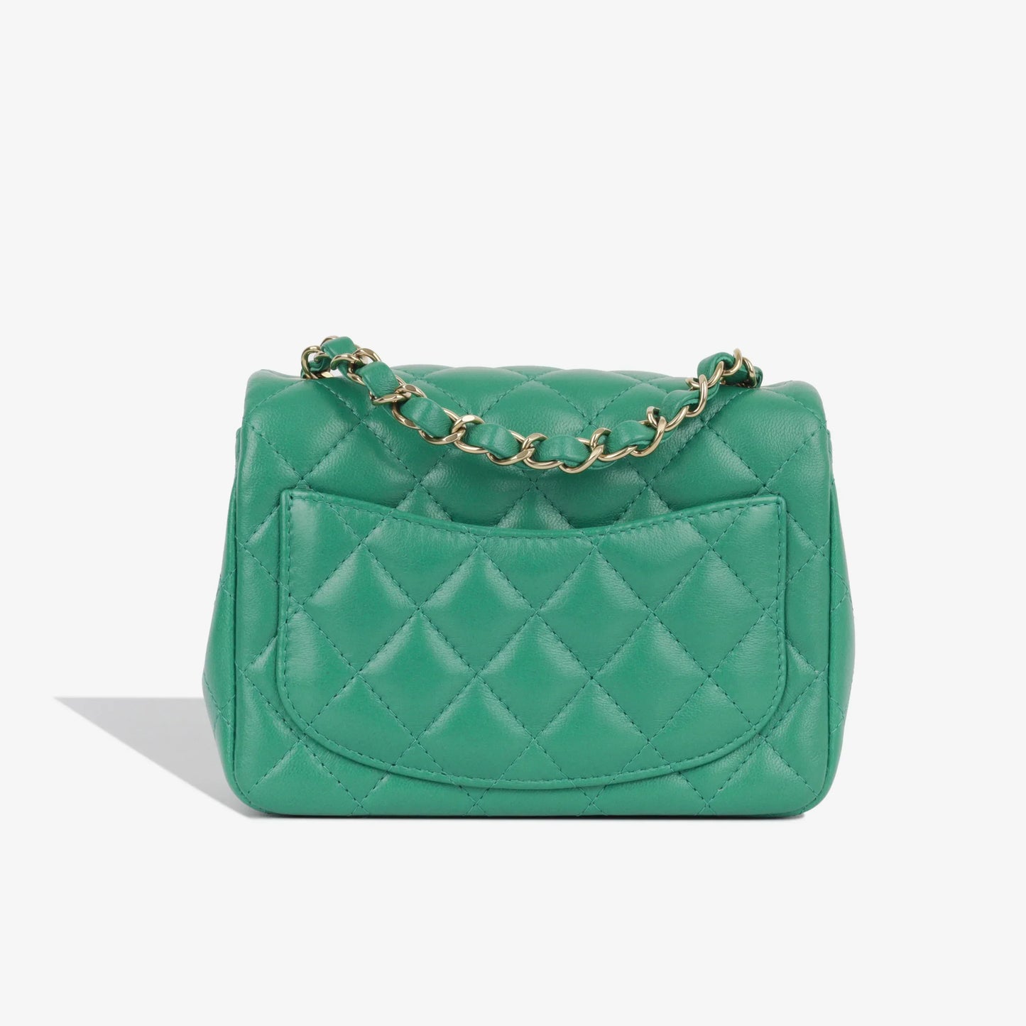 Chanel Classic Flap Lambskin Gold Shoulder Bag Style 86