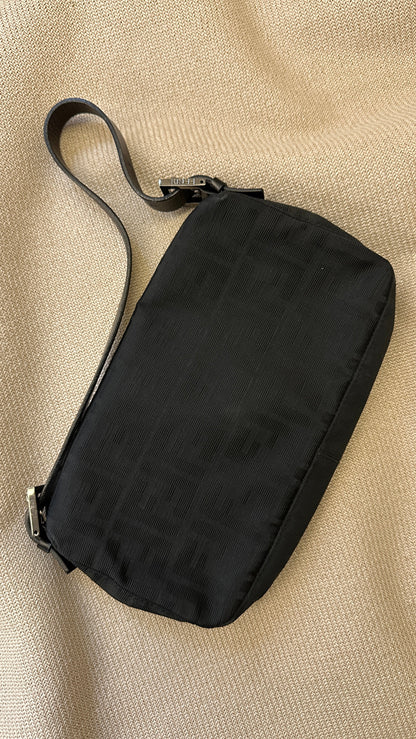 FENDI Baguette Bag Zucca Canvas Black