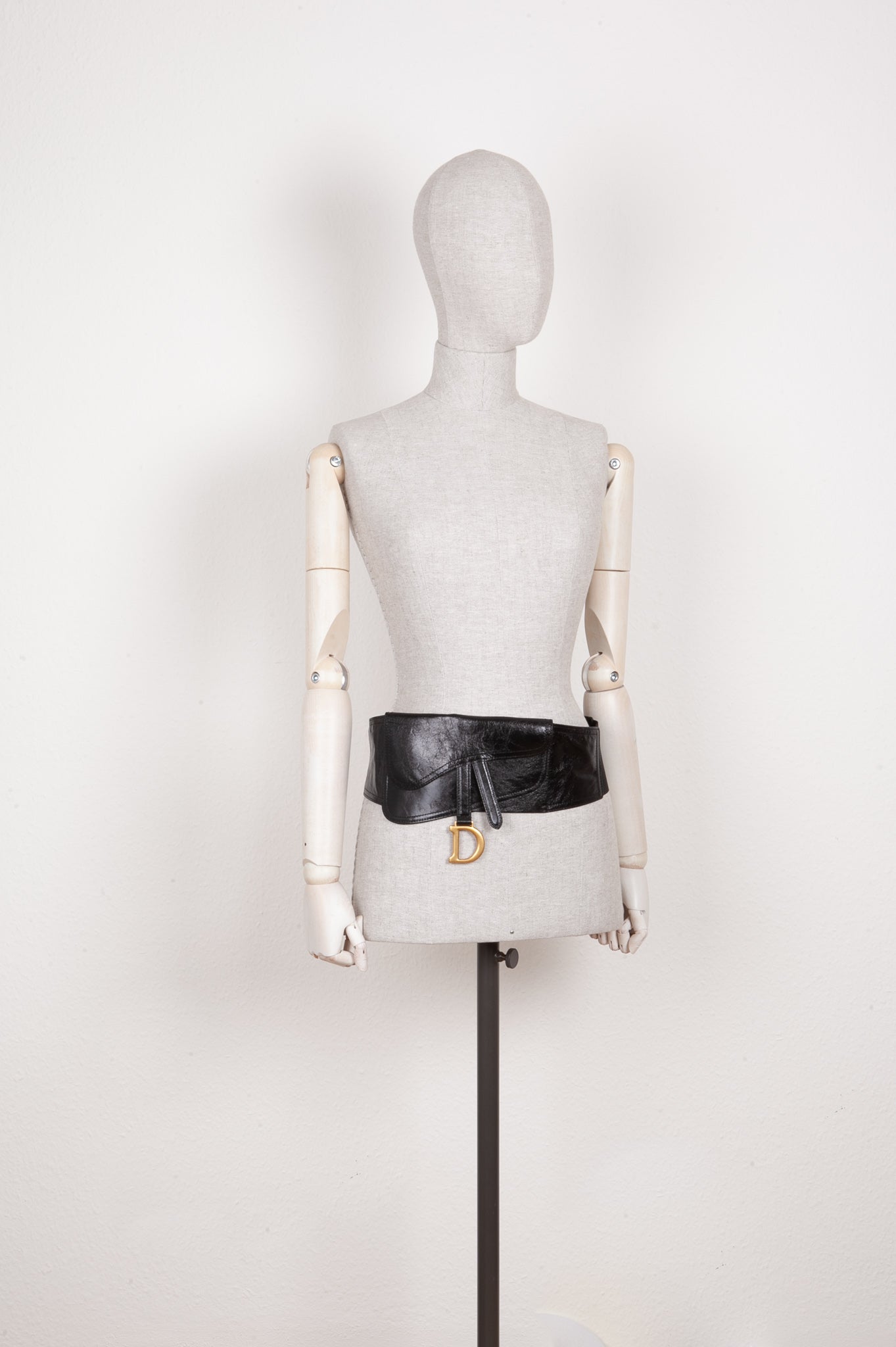 Christian Dior Saddle Waist Belt Bag Black