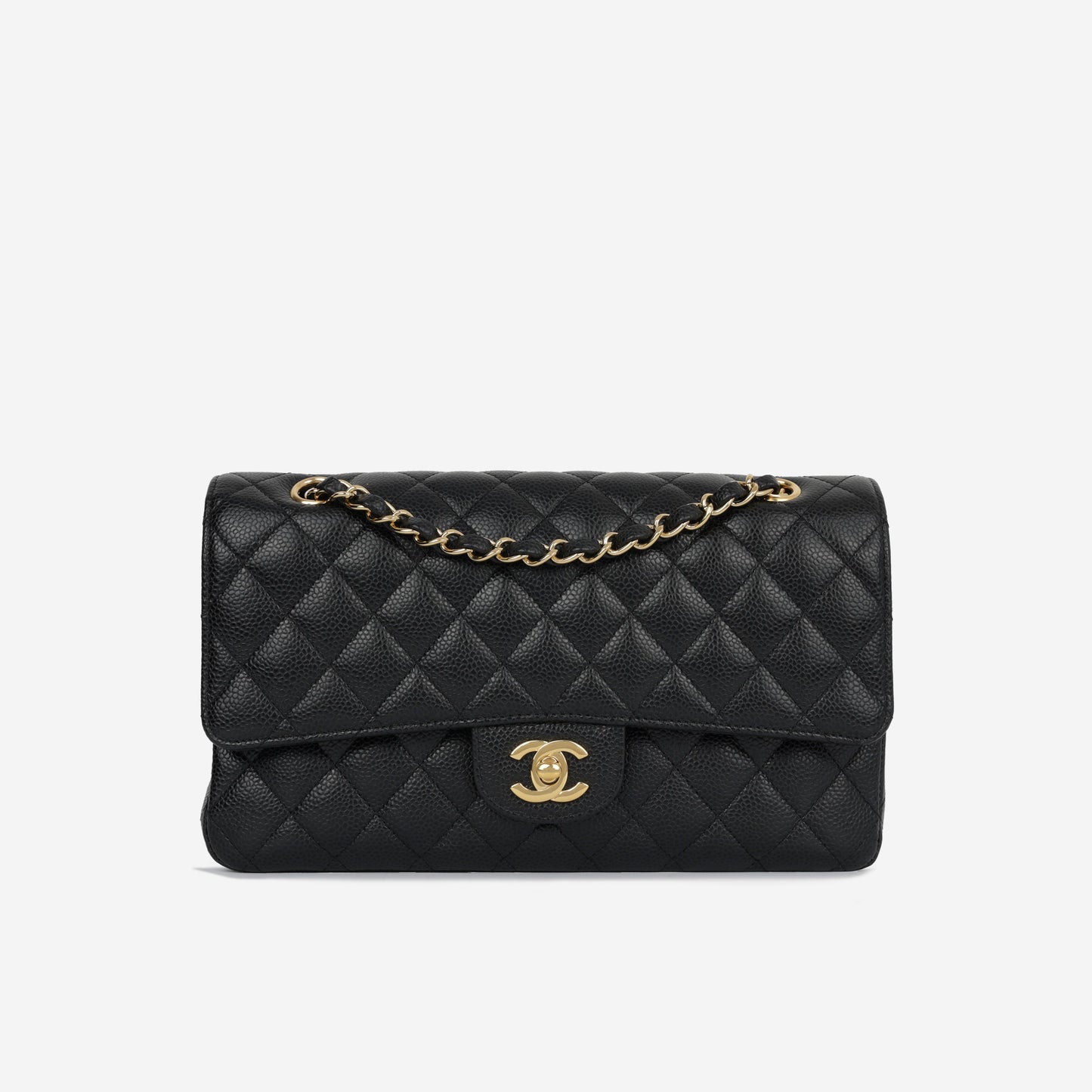 Chanel Classic Flap Lambskin Black Shoulder Bag Style 311