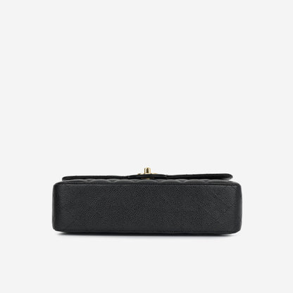 Chanel Classic Flap Lambskin Black Shoulder Bag Style 311