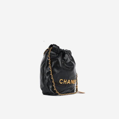 Chanel Chanel 22 Calfskin Black Shoulder Bag Style 2