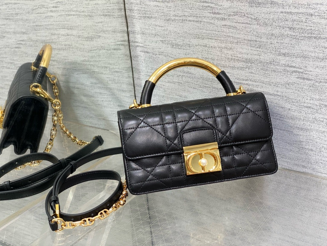 Dior Chain Leather Crossbody Bag
