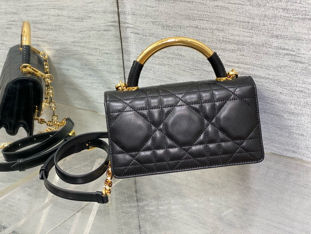 Dior Chain Leather Crossbody Bag