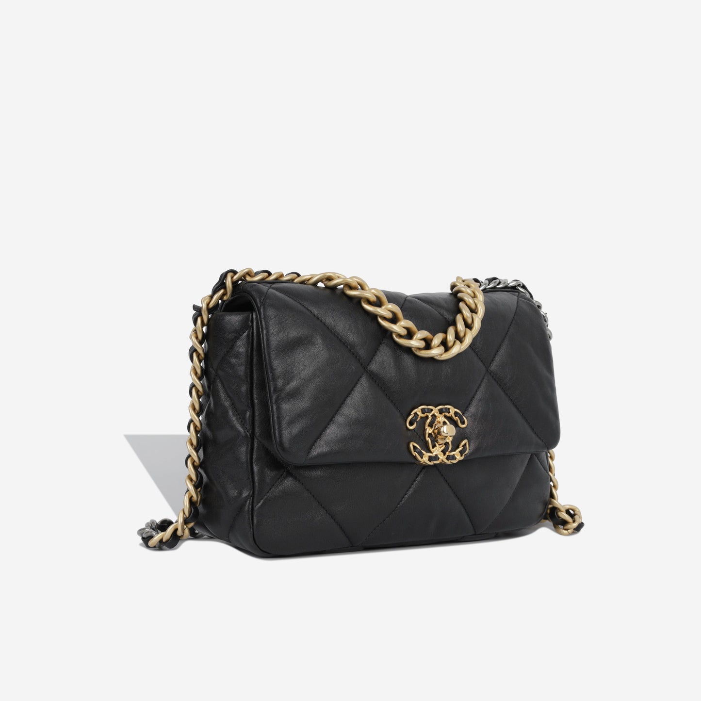 Chanel Chanel 19 Lambskin Black Shoulder Bag Style 16