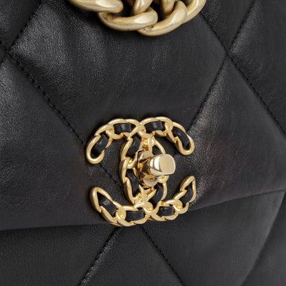 Chanel Chanel 19 Lambskin Black Shoulder Bag Style 16